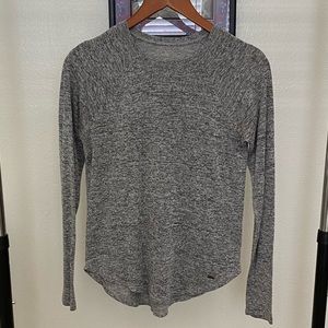 Hollister Relaxed Grey Long Sleeve Blouse Size M